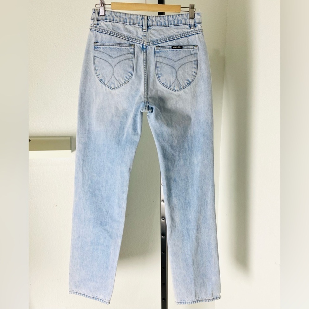 ROLLA’S Free People Classic Straight Leg Jeans Size 28 90s Blue - Picture 13 of 16